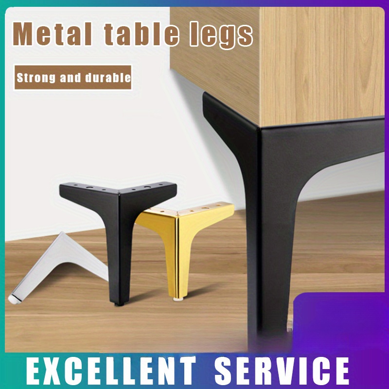 Furniture Hardware For Legs - 4 個モダンな家具の脚メタルゴールド黒鉄ソファの足テーブルベッド椅子デスクドレッサーキャビネットサポート家具ハードウェア