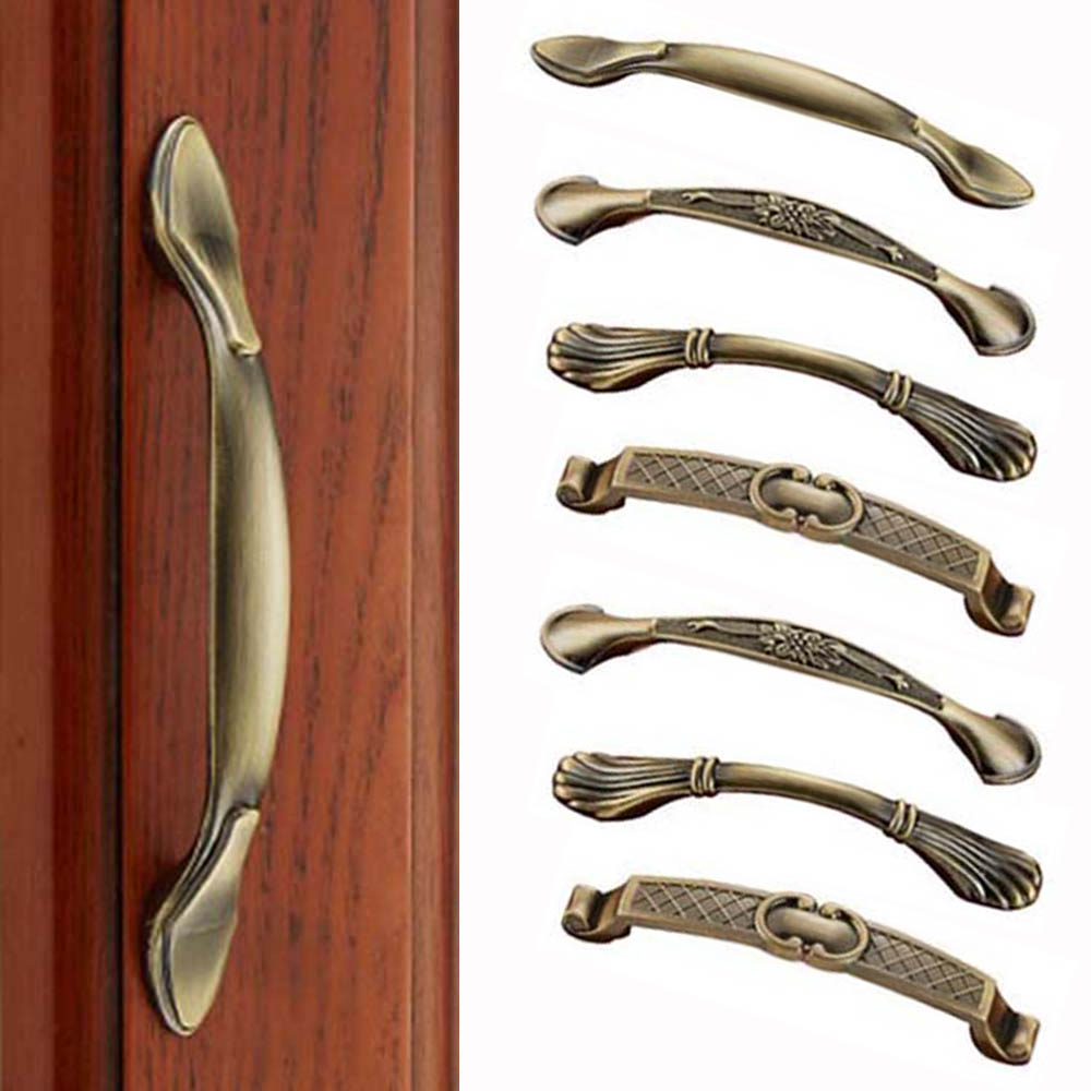 Furniture Hardware Pulls - ヴィンテージブロンズワードローブドレッサーキャビネットプルハンドル引き出しハンドルドアノブ家具金具