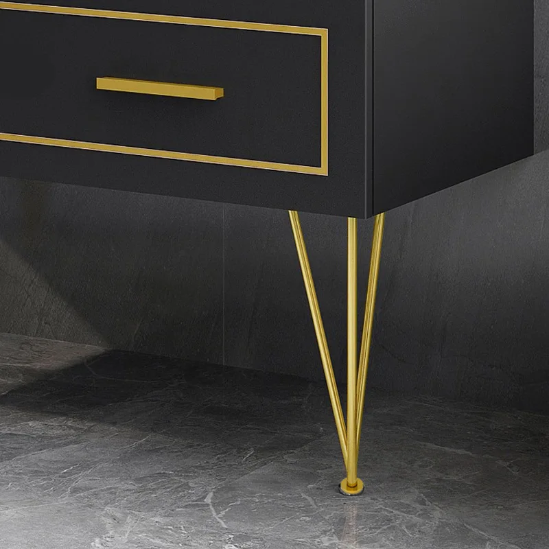Furniture Hardware For Legs - 1PC 20cm-40cm ゴールド鉄テーブル脚金属ハードウェア家具足ステンレス鋼調節可能な傾斜キャビネット
