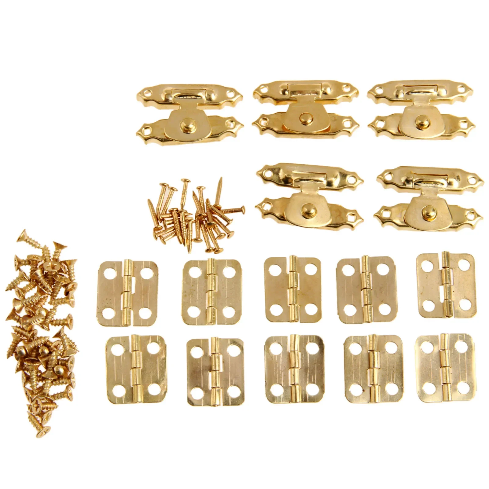 Furniture Joinery Hardware - ヴィンテージラウンドヒンジ,15ピース/セット,鉄の装飾的なアンティークのラッチ,ジュエリーボックスのラッチ,トグルロック,家具の付属品,ハードウェア