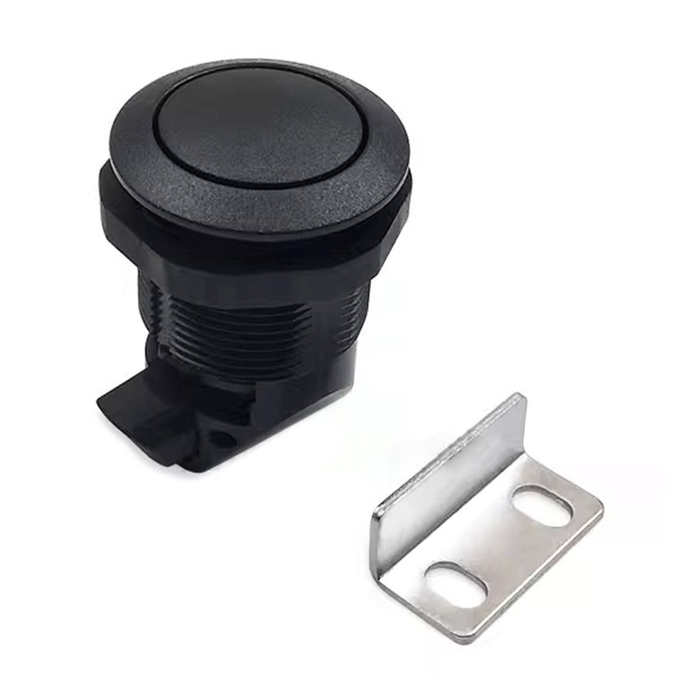 Furniture Hardware Tools - 耐久性のあるキャラバン食器棚 RV キャビネットプッシュボタンラッチドアノブプラスチック引き出しラッチホームロックキャッチ