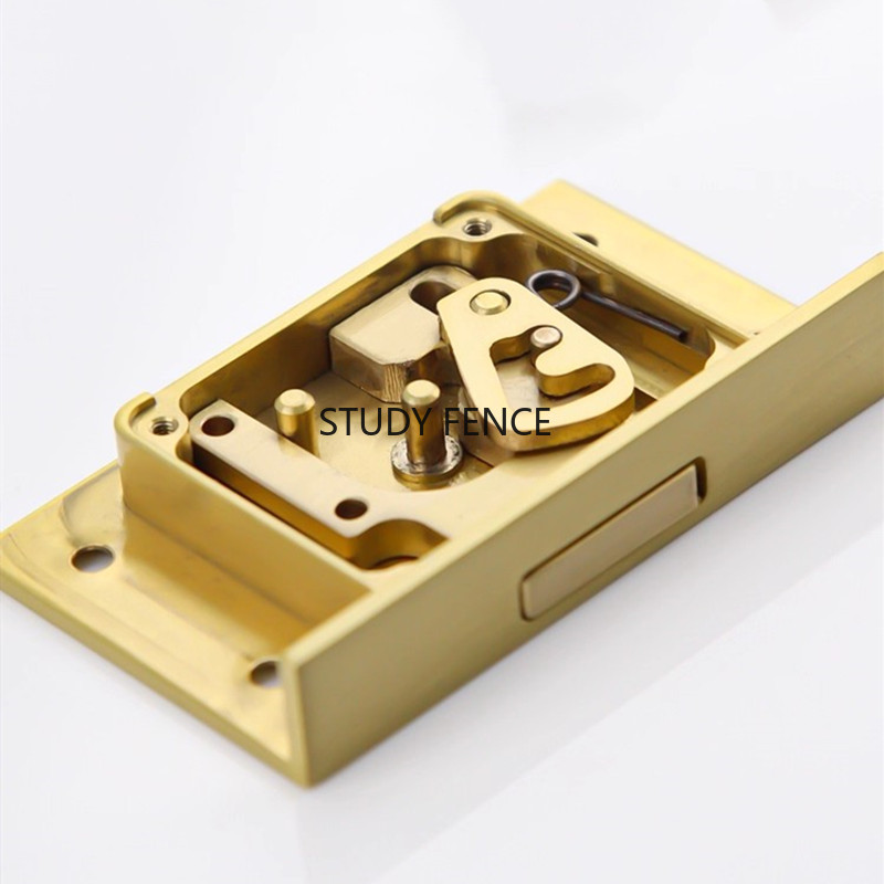 Furniture Hardware Tools - 1PC アンティーク金属引き出しロックワインキャビネットドアロック正方形金属ロック家具ハードウェアアクセサリーキー付き中国風