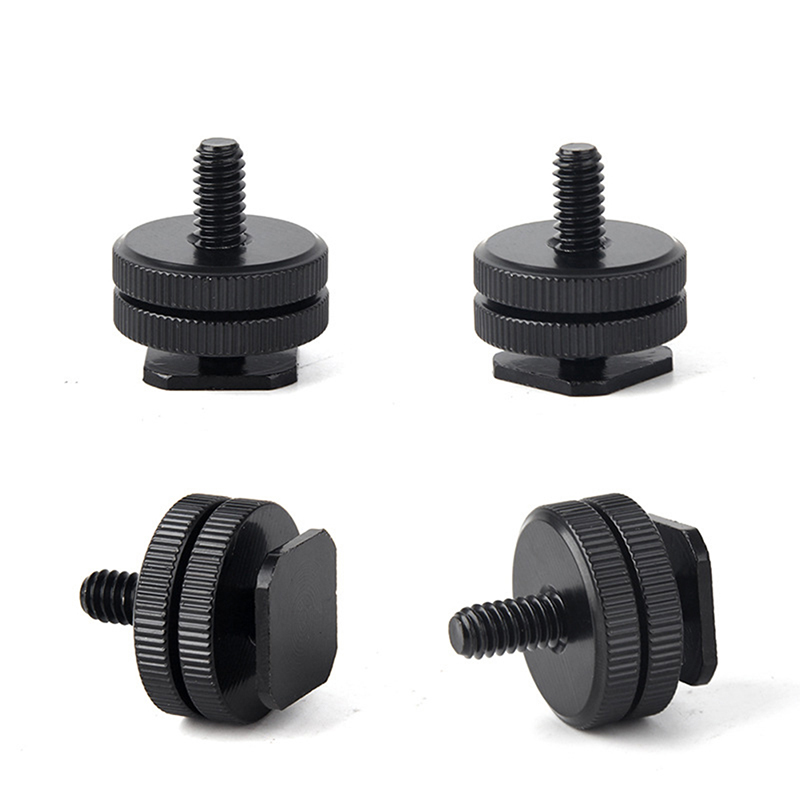 Cam Lock Nut - 【C】デュアルナットコールドシュー1/4ホットシューマウント電話ホルダーアダプターブラケット、二層式カメラホットシューアダプターアクセサリー用