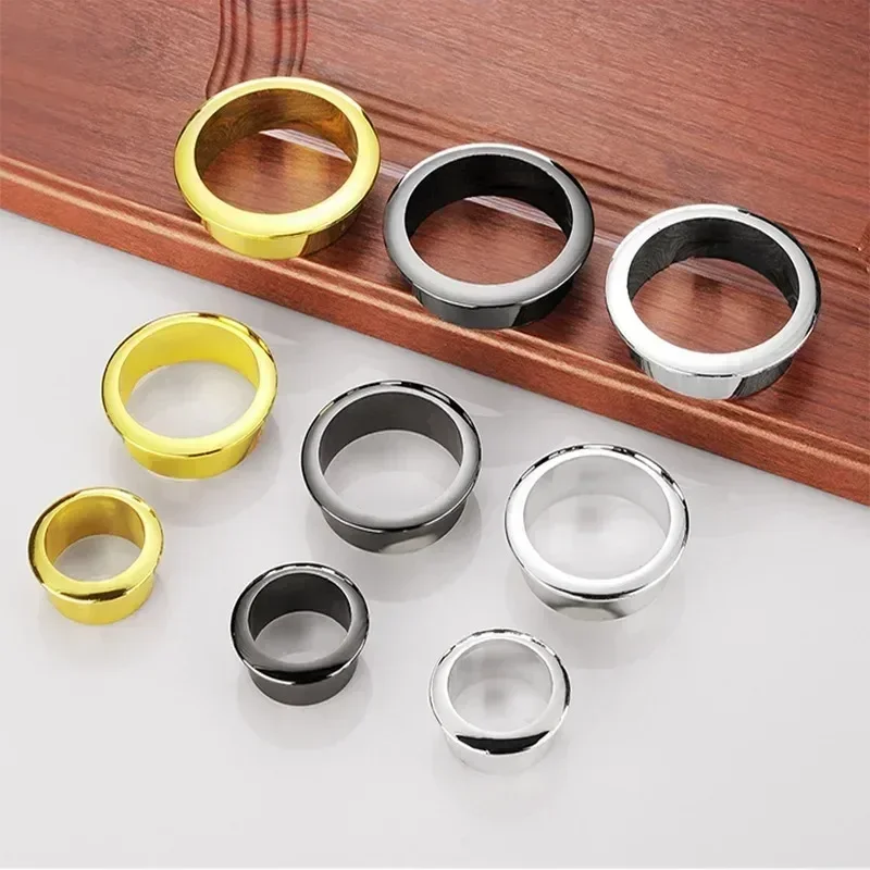 Furniture Hardware Outlet - 新しいオフィスデスク配線穴装飾カバープラスチック製コンピュータ穴カバーケーブル出口ポート家具ハードウェアデスクアクセサリー