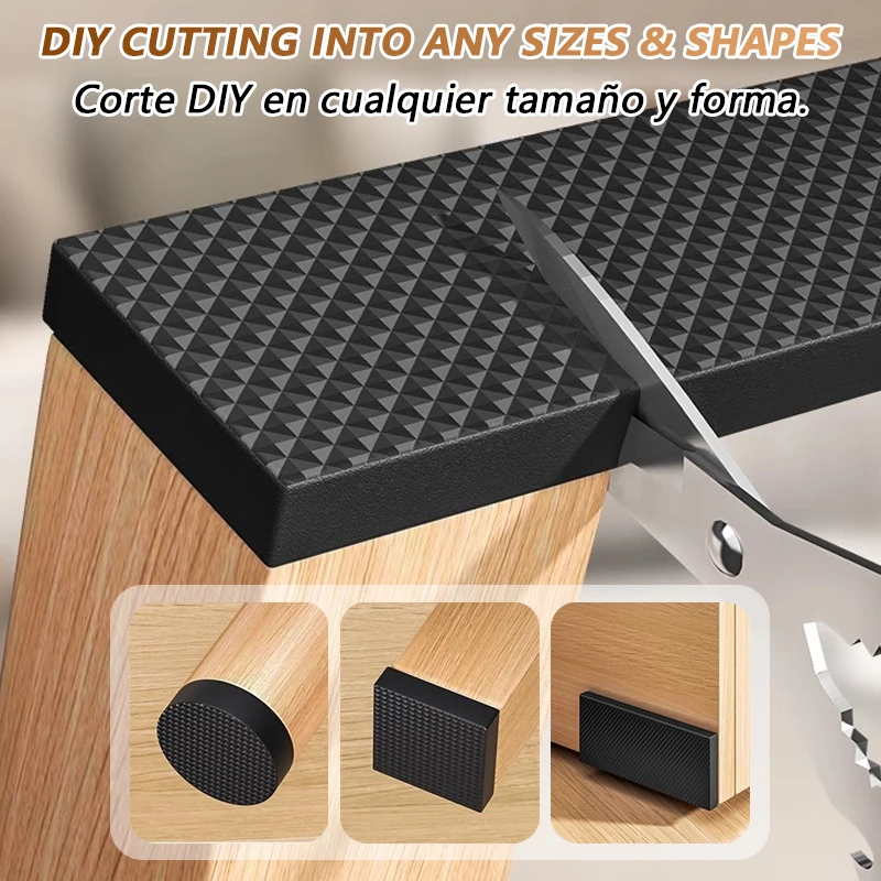 ノンスリップ家具パッド自己粘着ゴム家具脚プロテクターチェアテ - Furniture Hardware Brackets のレビューと価格