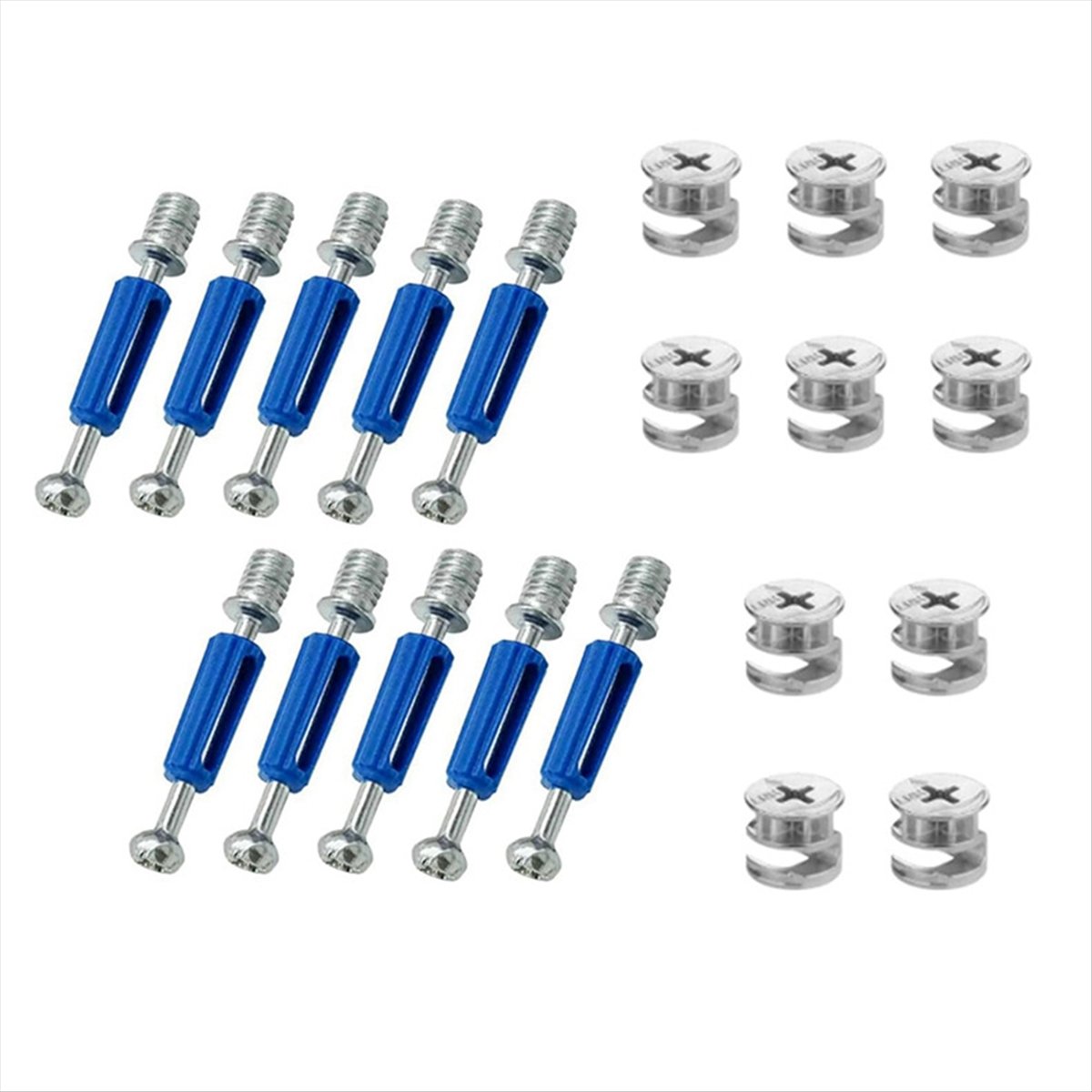 新しい家具用カムロック120個、家具用ファスナーとコネクター - Cam Lock Nut のレビューと価格