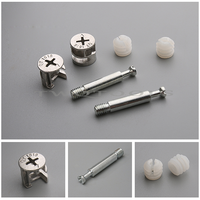 20セット 3イン1 カムロックナットコネクタ 継手 ダボネ - Furniture Joinery Hardware のレビューと価格
