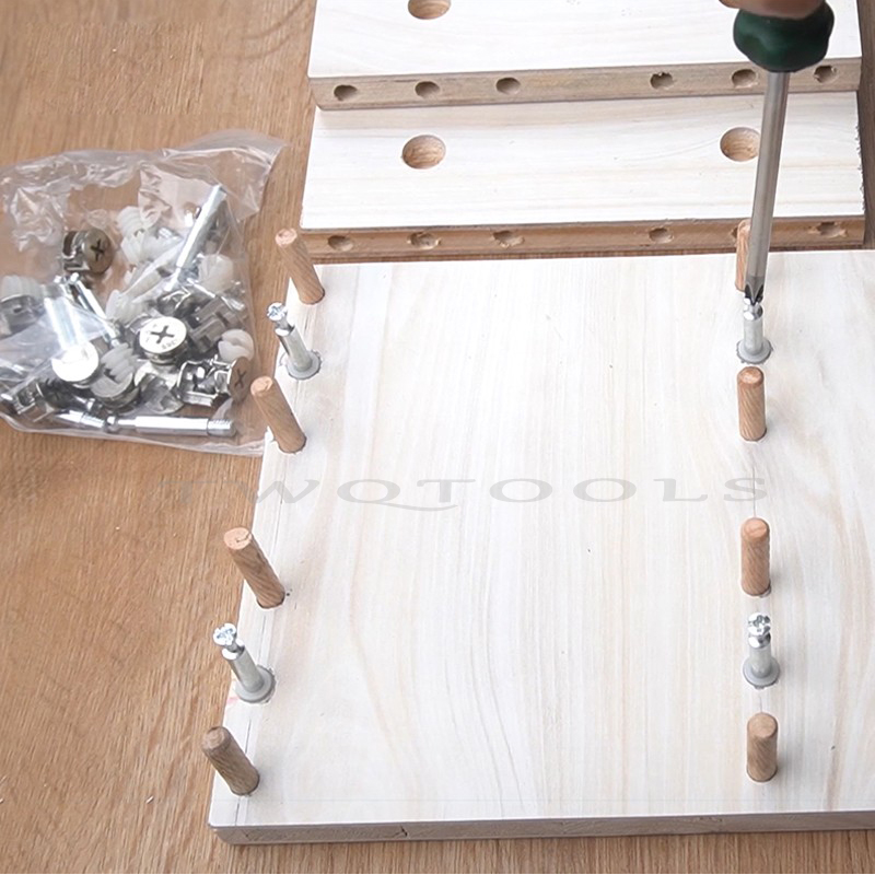 20セット 3イン1 カムロックナットコネクタ 継手 ダボネ - Furniture Joinery Hardware のレビューと価格