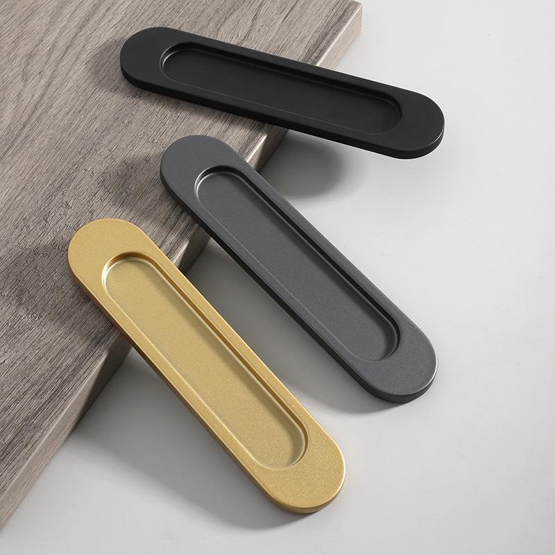 ** パンチフリースライドドアハンドルアルミニウム合金粘着式 - Furniture Hardware Tools のレビューと価格