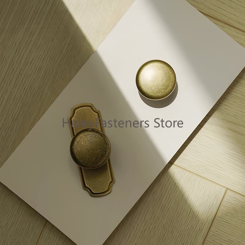 ミッドセンチュリー アンティーク真鍮製キャビネットノブ バッ - Furniture Hardware With Backplate のレビューと価格
