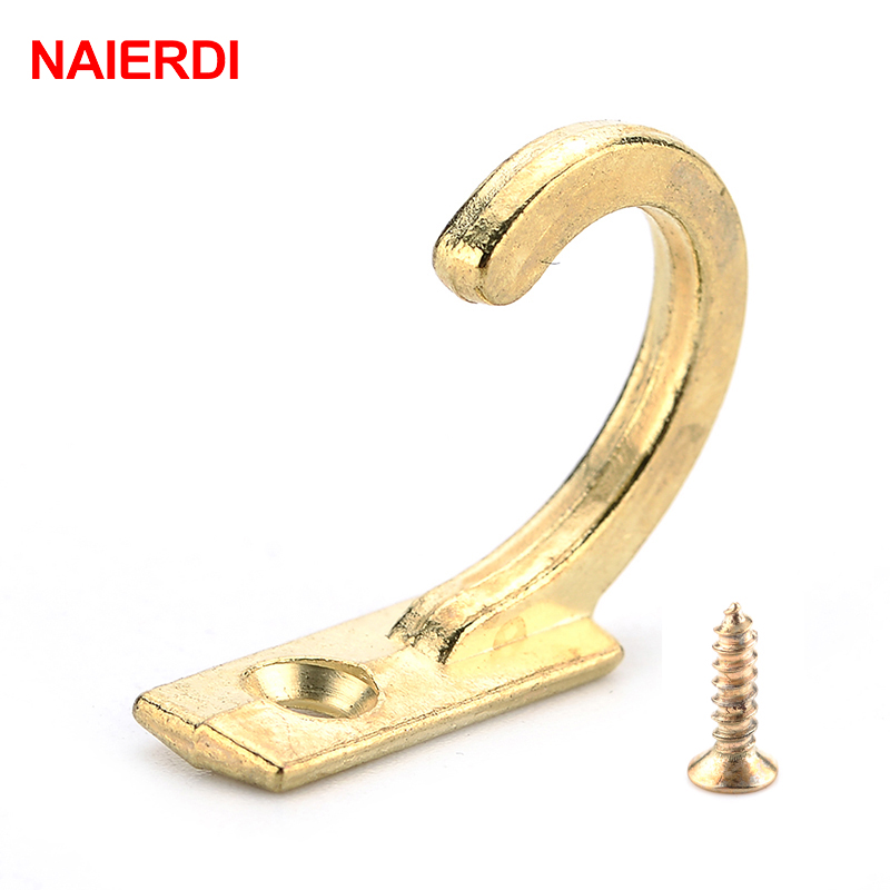 Naierdi-小さなアンティークウォールフック,10個,湾 - Furniture Hardware Brackets のレビューと価格