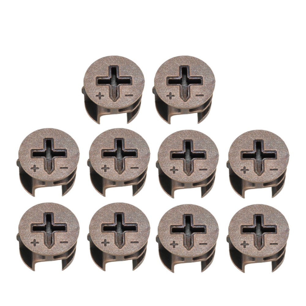 Uxcell 新しいホット 10 個家具サイド接続用 15  - Cam Lock Nut のレビューと価格