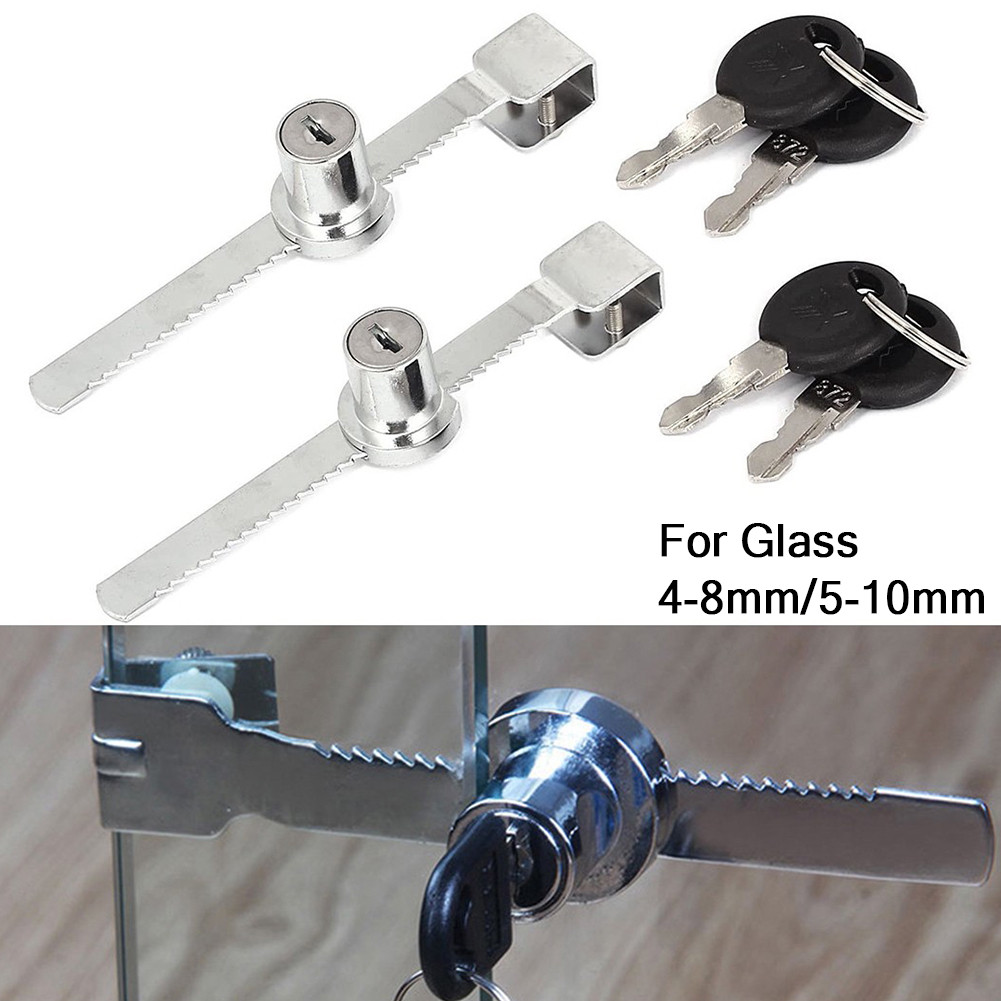1pc ロックキャビネットスライドガラスプッシュドアロック  - Furniture Joinery Hardware のレビューと価格