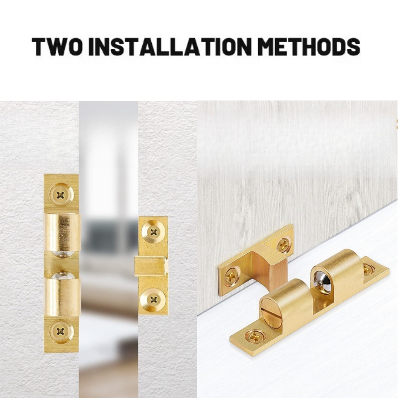3/6 個キャビネットクローゼットドアボールキャッチ、真鍮ダ - Furniture Hardware Brackets のレビューと価格