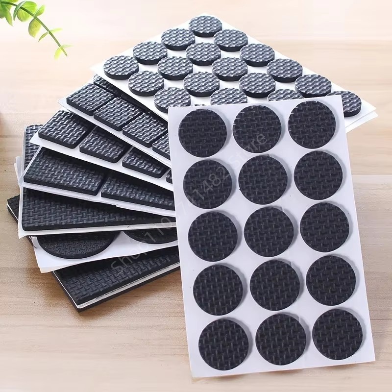 2-48個入り 自己粘着式 ブラック 家具脚用 ラグ フェル - Furniture Hardware Brackets のレビューと価格