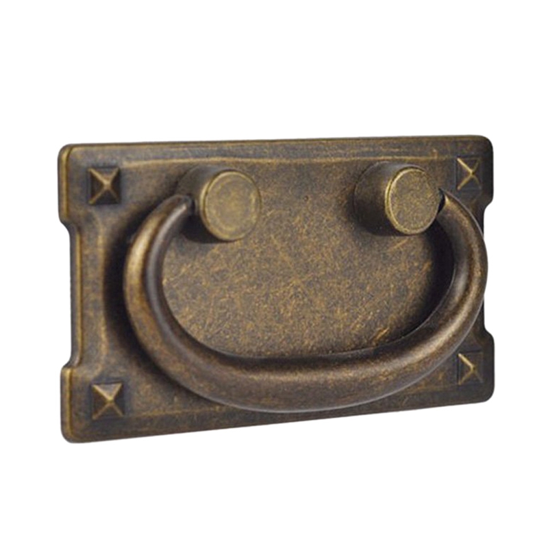 4ピースヴィンテージアンティークブロンズ引き出しリングプルハ - Furniture Hardware Pulls のレビューと価格