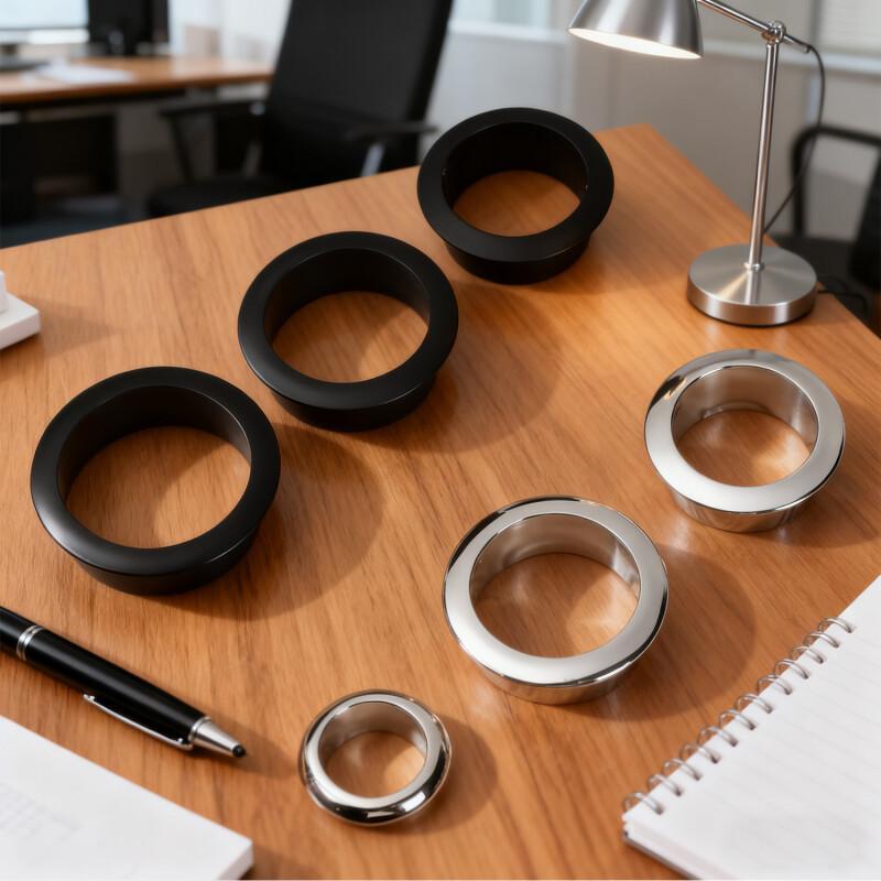 1-5 個亜鉛合金コンピュータデスクケーブルグロメットワイヤ - Furniture Hardware Outlet のレビューと価格