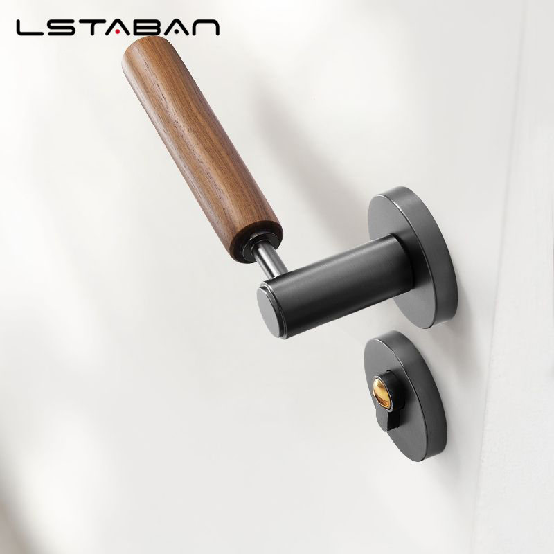 スプリットミュート盗難防止ドアロック北欧手作りクルミ材ハンド - Furniture Hardware Brackets のレビューと価格