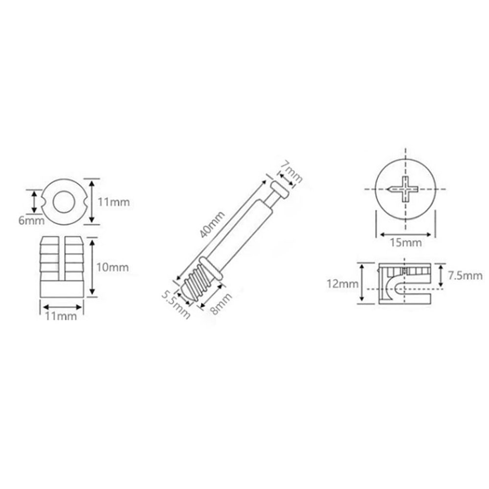 3 in 1ダボジグネジ家具接続金具セット偏心ホイールナット - Cam Lock Nut のレビューと価格