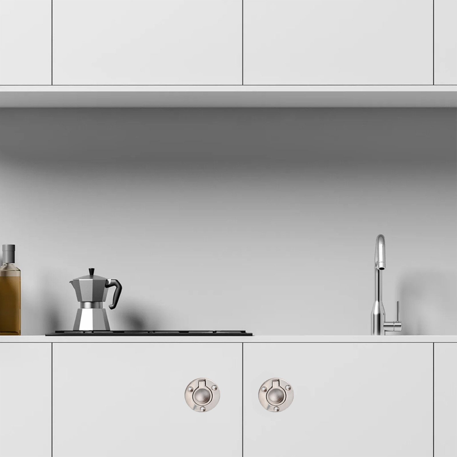 2 個 316 ステンレス鋼フラッシュリングプルハンドルラウ - Furniture Hardware Pulls のレビューと価格