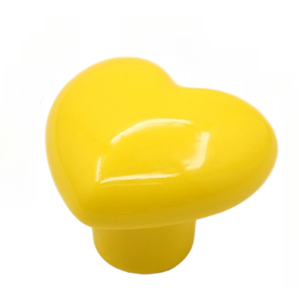 ハート型陶器キャビネットハンドルドリル不要粘着ディスク引き出 - Furniture Hardware Pulls のレビューと価格