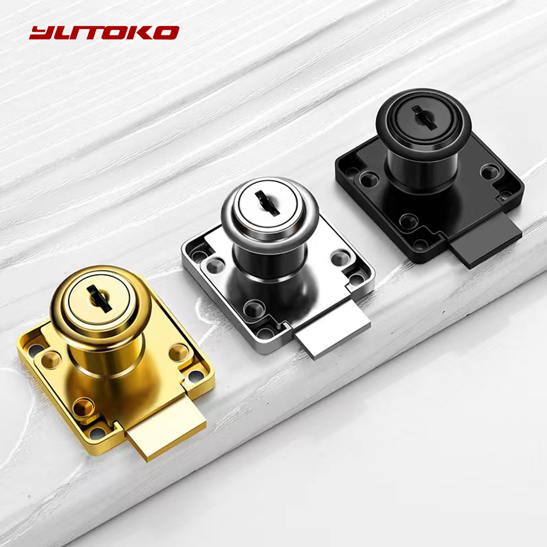 Yutoko 高級デスク引き出しロック ワードローブロック  - Furniture Hardware Brackets のレビューと価格