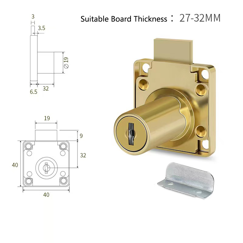 Yutoko 高級デスク引き出しロック ワードローブロック  - Furniture Hardware Brackets のレビューと価格