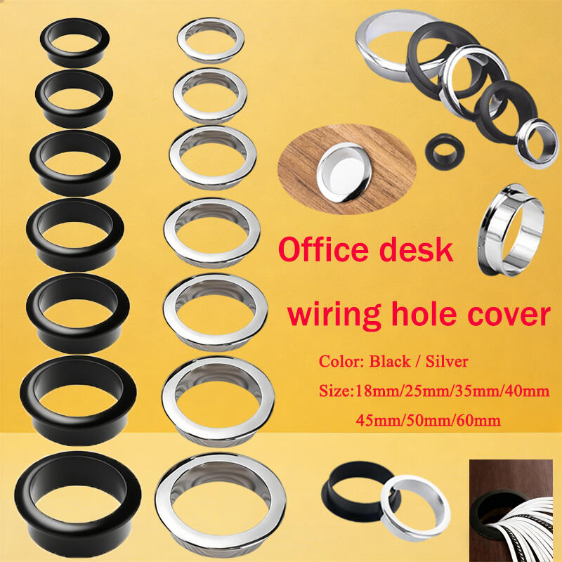 18-60mm 亜鉛合金デスクケーブルグロメット穴カバー、コ - Furniture Hardware Outlet のレビューと価格