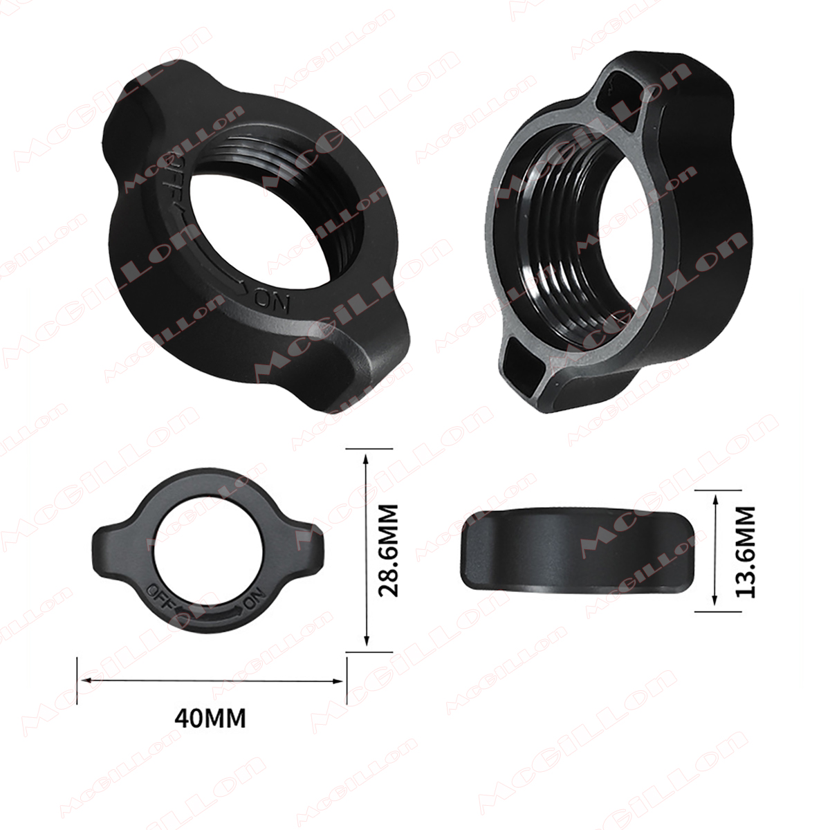 17mmボール固定クリップナットネジ、スマホホルダー用、1/ - Cam Lock Nut のレビューと価格