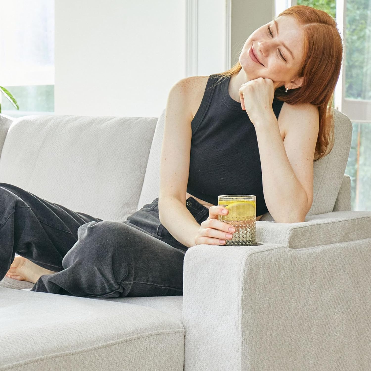 スリーパーソファ モジュール式セクショナルプルアウトカウチベ - Furniture Hardware Pulls のレビューと価格