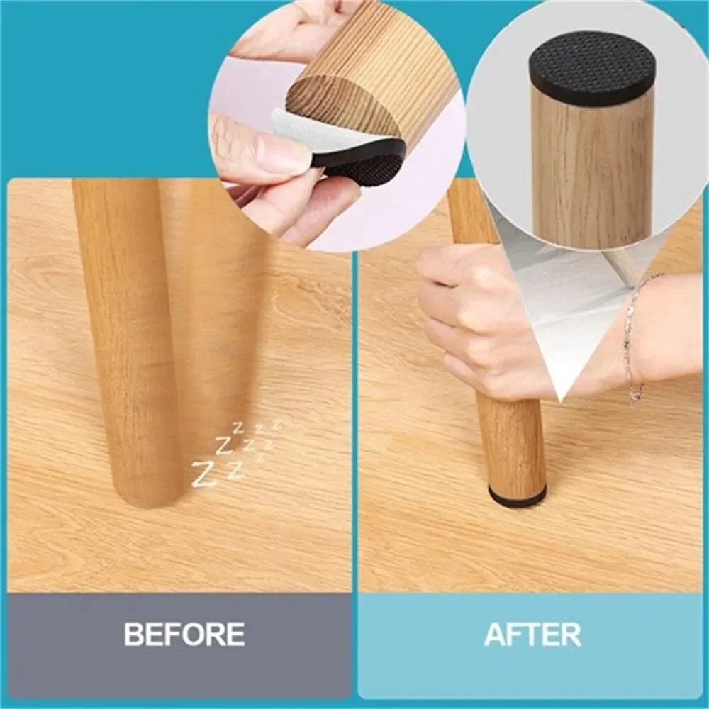 椅子の脚用ゴムパッド家具滑り止めマットバンパーダンパー自己粘 - Furniture Hardware For Legs のレビューと価格