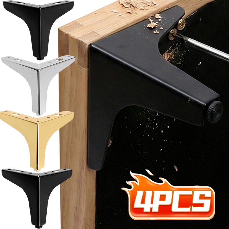 金属製家具脚交換用足部 ゴールド ブラック シルバー スチー - Furniture Hardware For Legs のレビューと価格