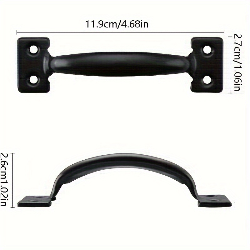 2個入りDIY家具用鉄製ハンドル、ドア、ゲート、窓、引き戸、 - Furniture Hardware Tools のレビューと価格