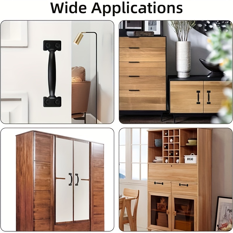 2個入りDIY家具用鉄製ハンドル、ドア、ゲート、窓、引き戸、 - Furniture Hardware Tools のレビューと価格