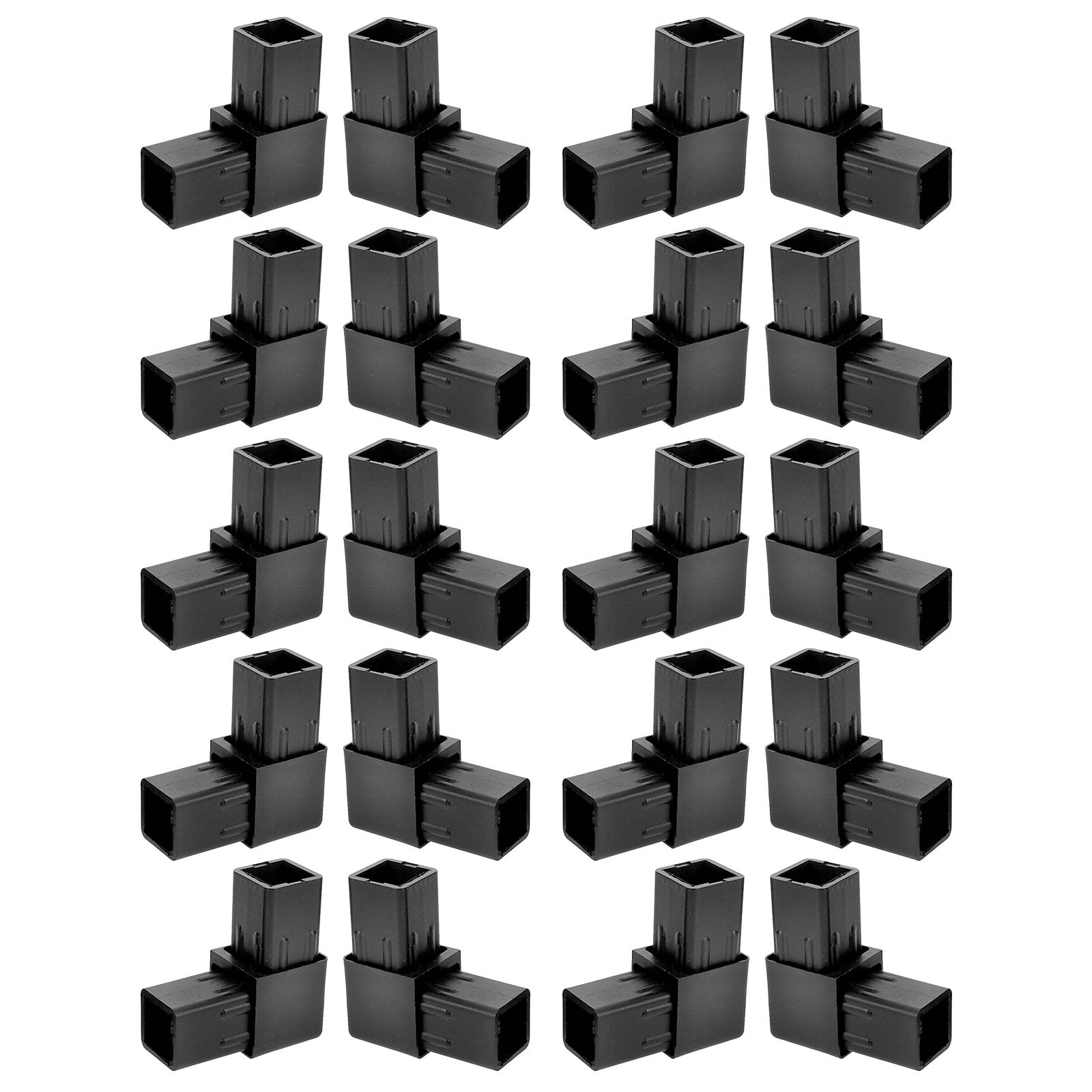 20 個のプラスチックチューブコネクタ 20x20mm 2  - Joint Connector Bracket のレビューと価格