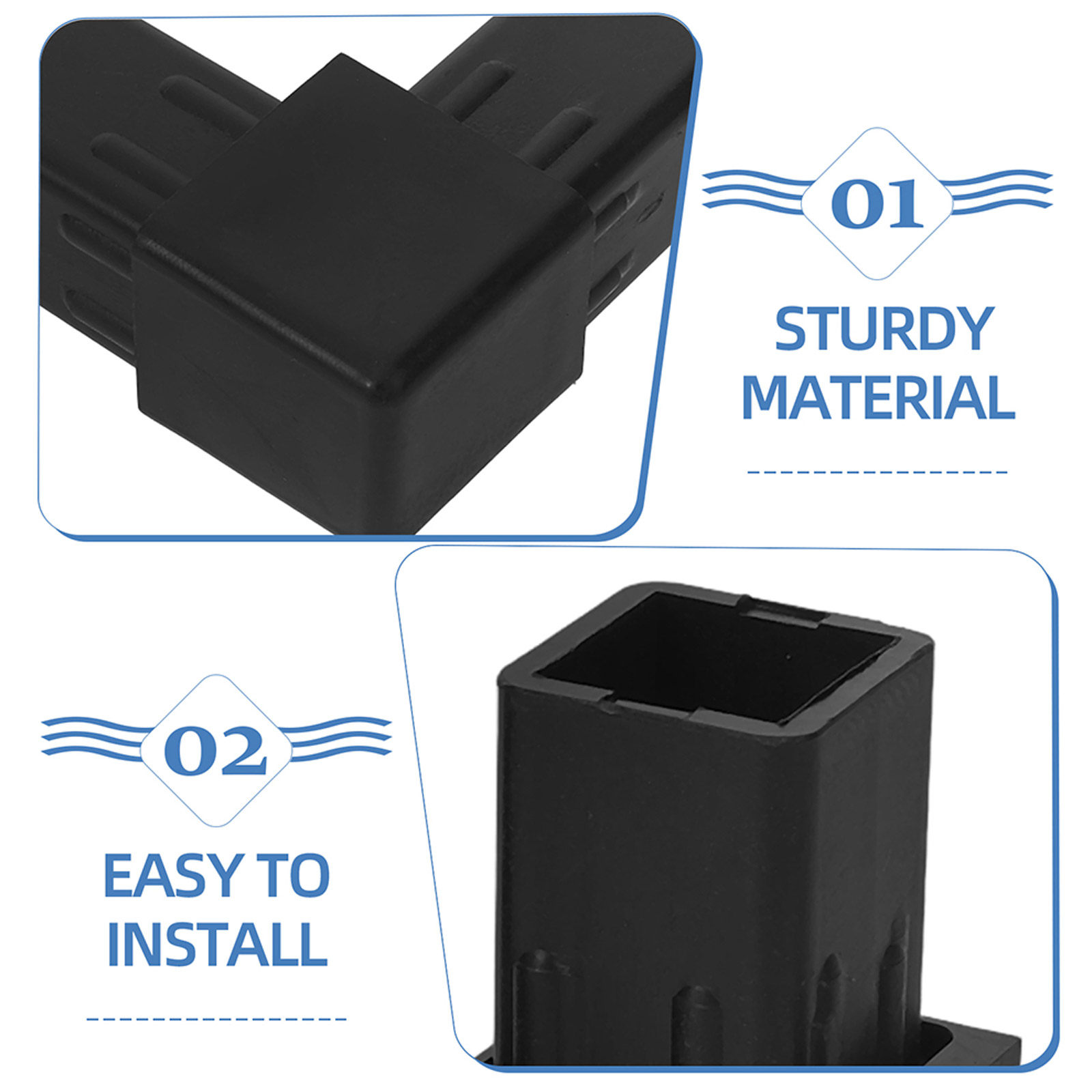 20 個のプラスチックチューブコネクタ 20x20mm 2  - Joint Connector Bracket のレビューと価格