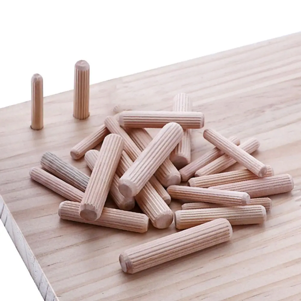 木製ダボピン 6/8mm 溝付き硬材家具接合用コネクター 木 - Furniture Joinery Hardware のレビューと価格