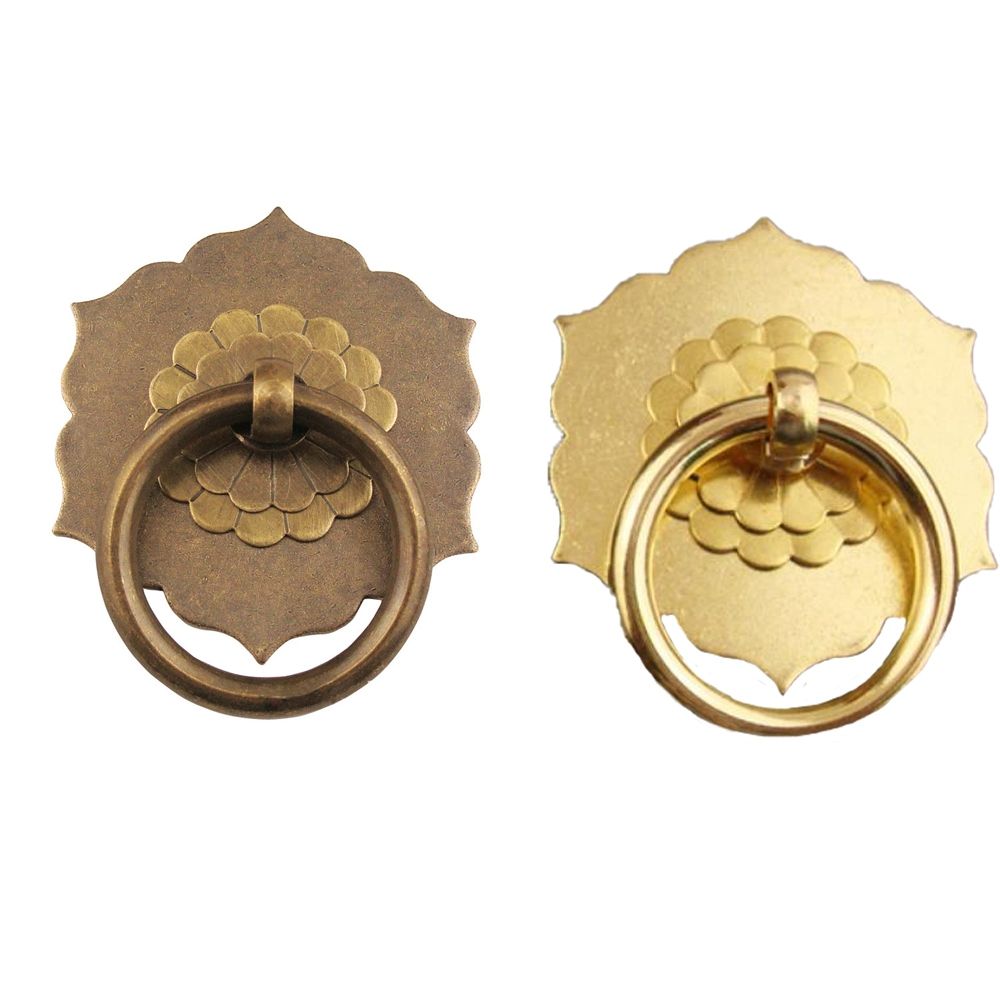 バックプレートブロンズ真鍮ハードウェア取手ハンドルドア引き出 - Furniture Hardware With Backplate のレビューと価格