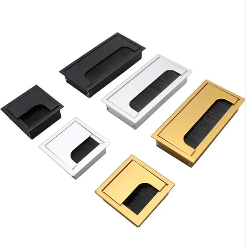 アルミ合金長方形デスクケーブルグロメット穴カバーケーブル出口 - Furniture Hardware Outlet のレビューと価格