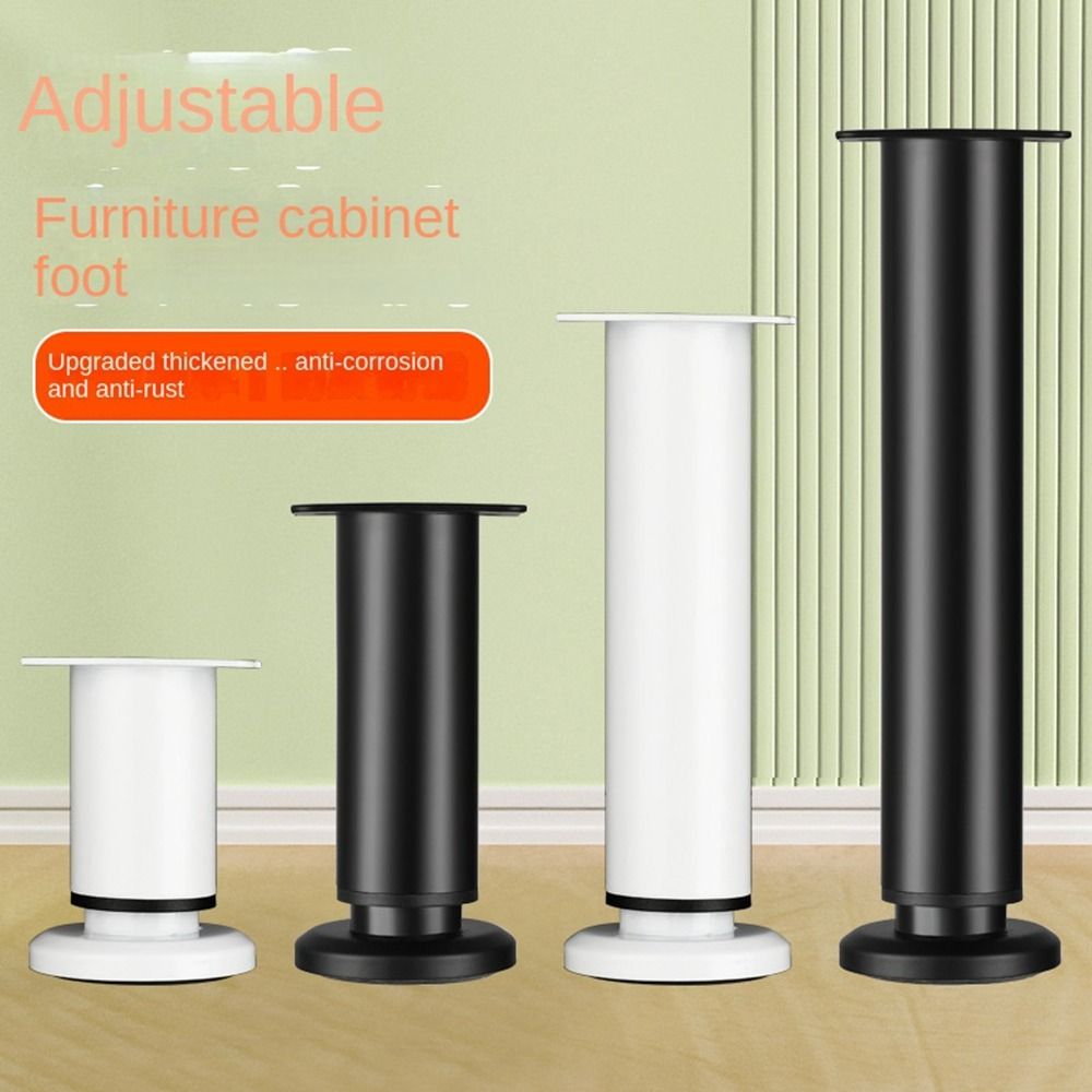 ステンレス鋼交換用金属足ブラックホワイト調整可能な家具の脚キ - Furniture Hardware For Legs のレビューと価格
